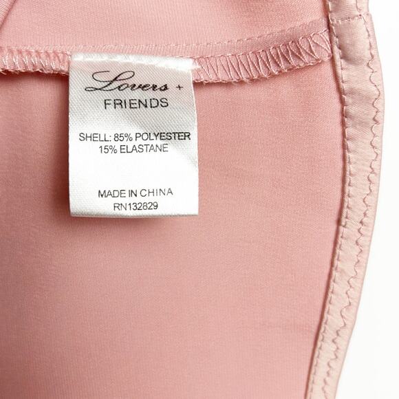 Lovers + Friends Violet Midi Dress Light Pink Satin Strapless Party Womens Sz XS - Picture 7 of 11